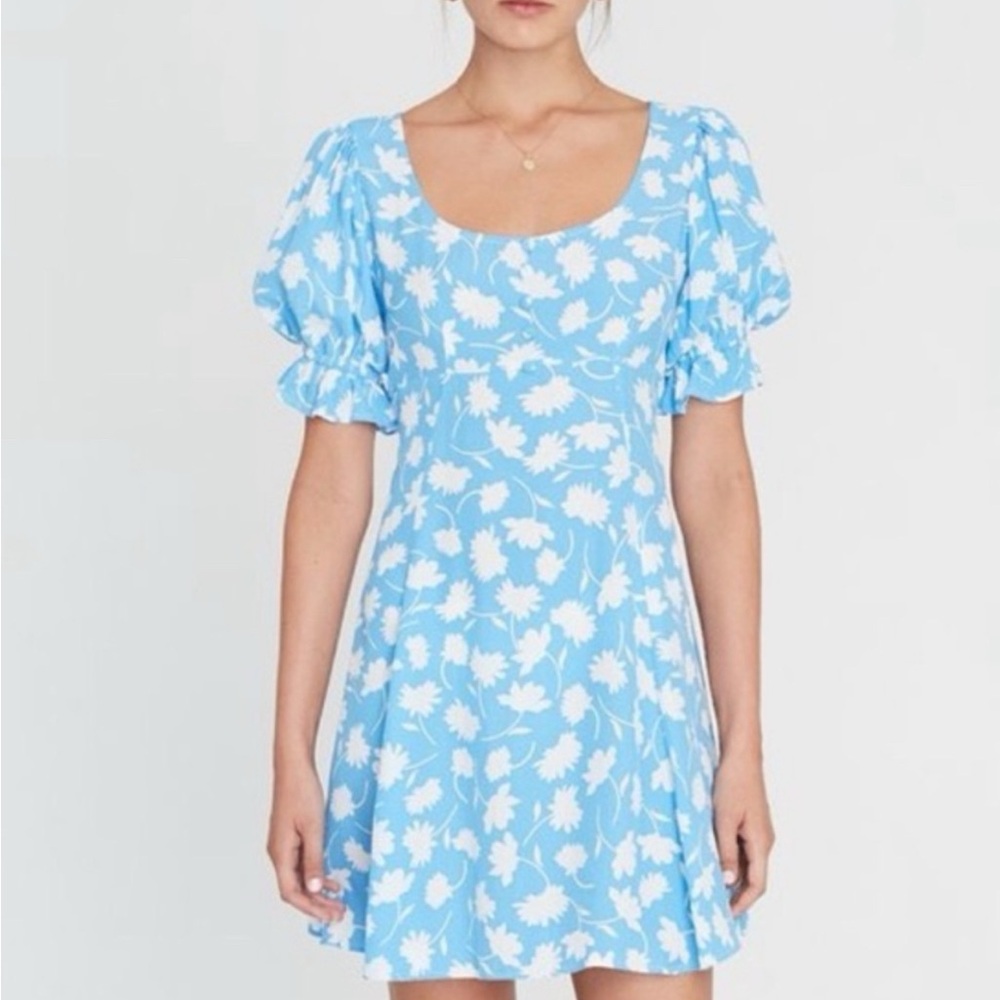 Floral La Barben Mini Dress Leyla Floral Print sz 4